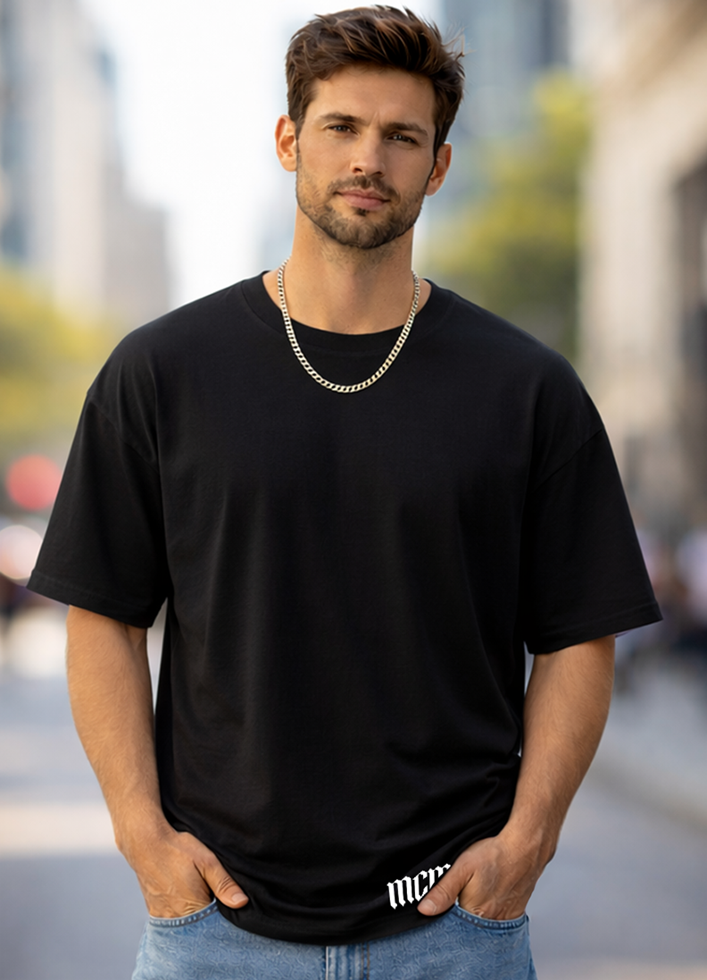 T-SHIRT GLOBAL BRAND ART. 8007 - NERO/BIANCA