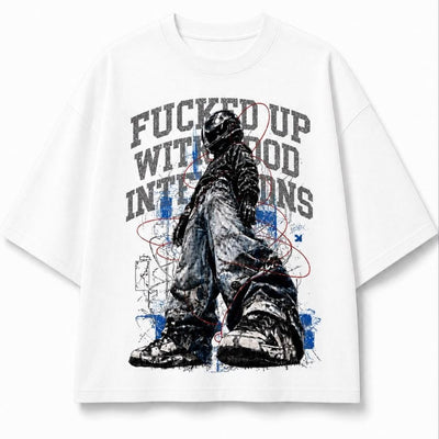 T-SHIRT ASH DISTRESSED BIANCO - ART. 006