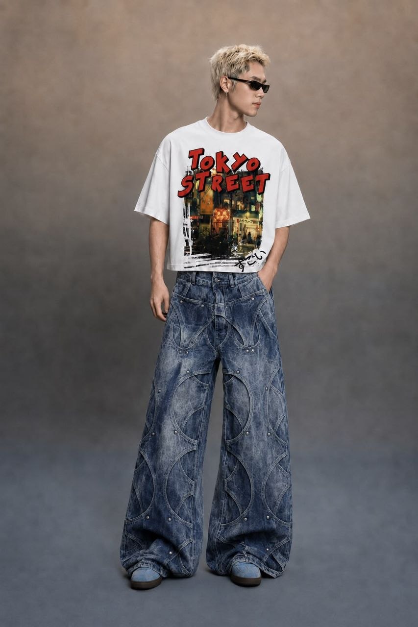 T-SHIRT TOKYO STREET BIANCA - ART. 005