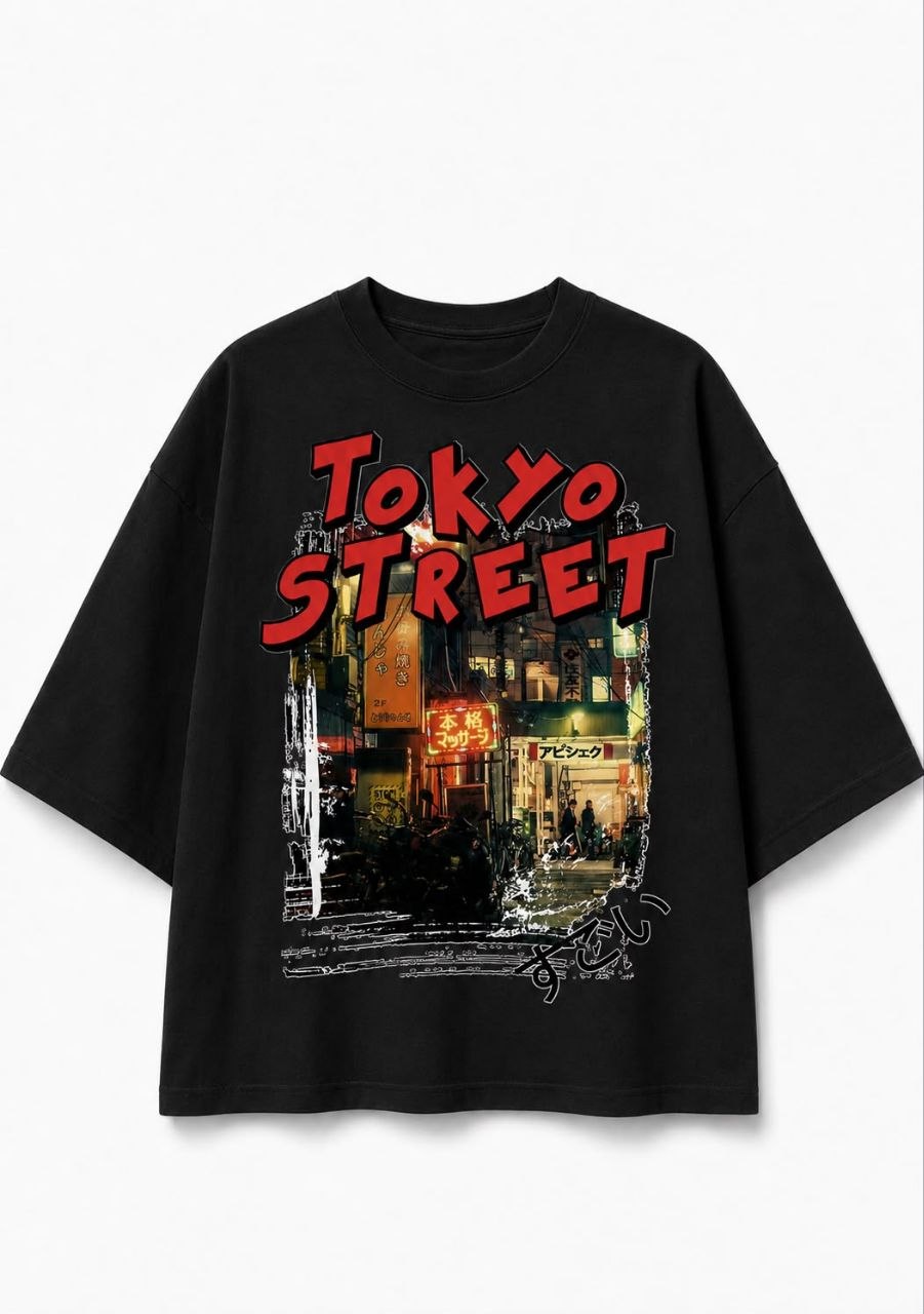 T-SHIRT TOKYO STREET NERA - ART. 005