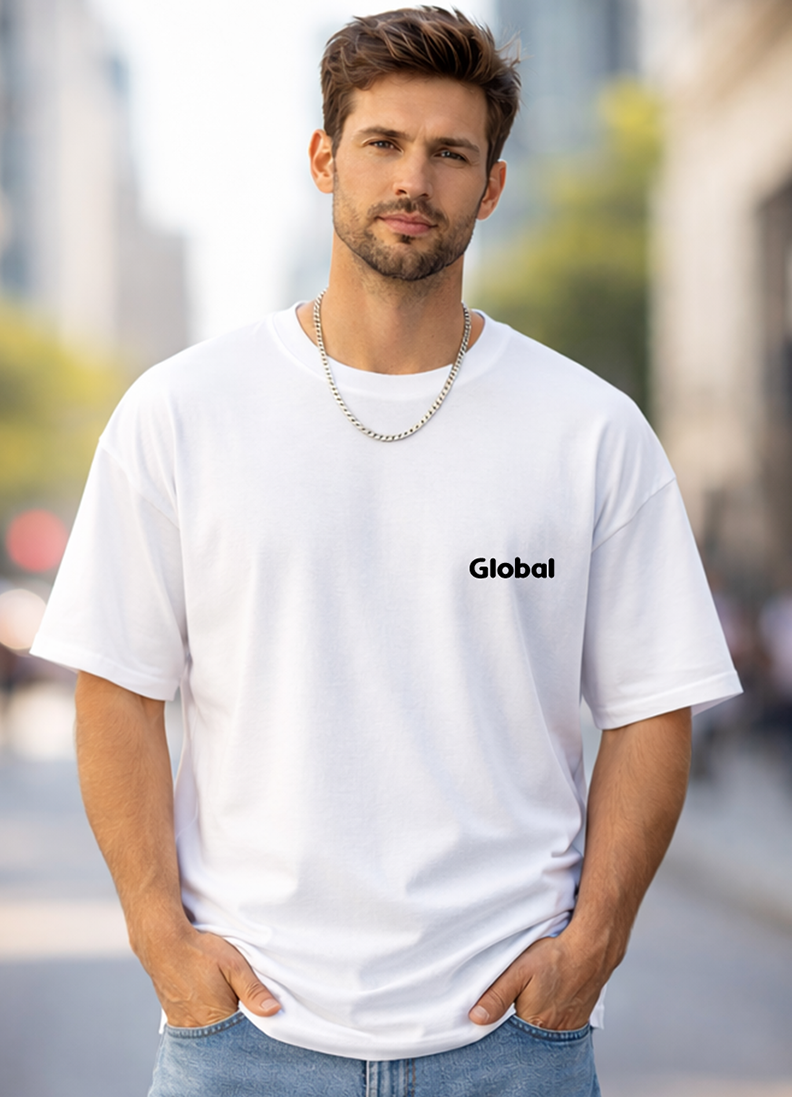 T-SHIRT GLOBAL BRAND ART. 8011 - BIANCO