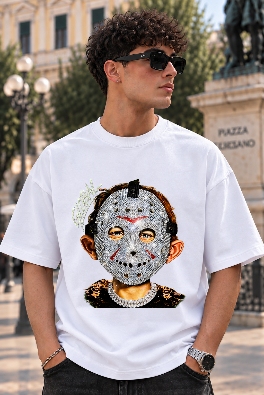 T-SHIRT GLOBAL BRAND OVERSIZE BIANCA - ART. BABY JASON
