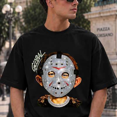 T-SHIRT GLOBAL BRAND OVERSIZE NERA - ART. BABY JASON