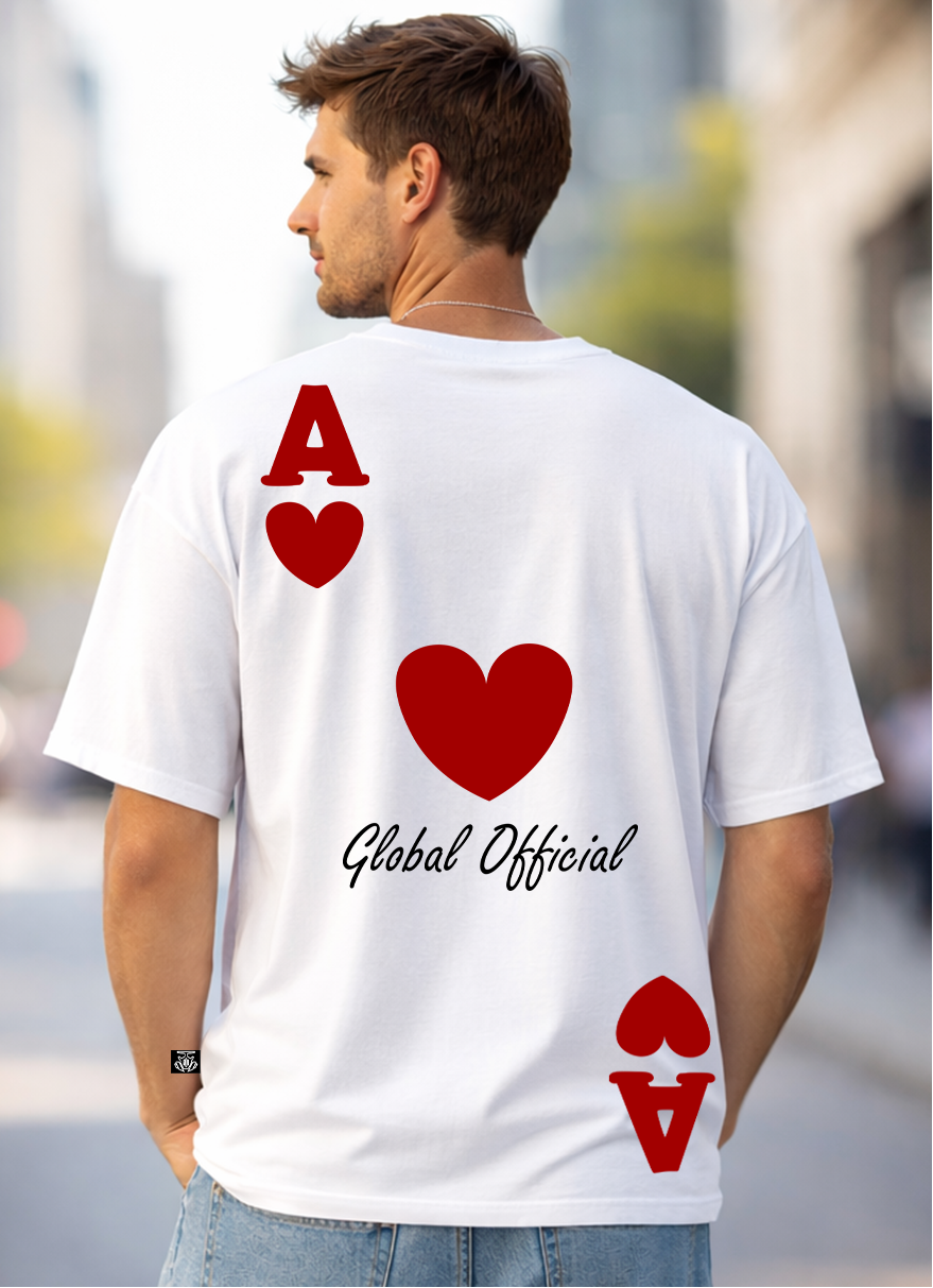 T-SHIRT GLOBAL BRAND ART. ASSO - BIANCO