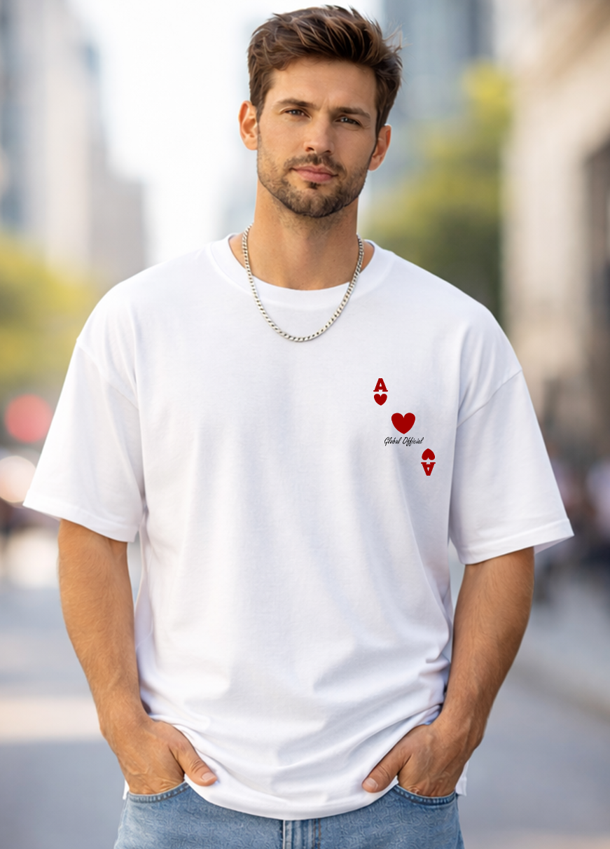 T-SHIRT GLOBAL BRAND ART. ASSO - BIANCO