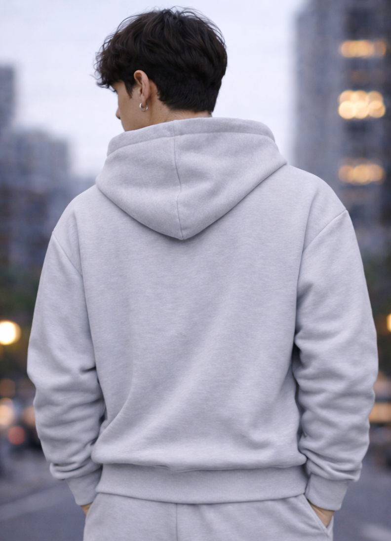 FELPA ZIP GLOBAL BRAND ART. 8024 - GRIGIO PERLA