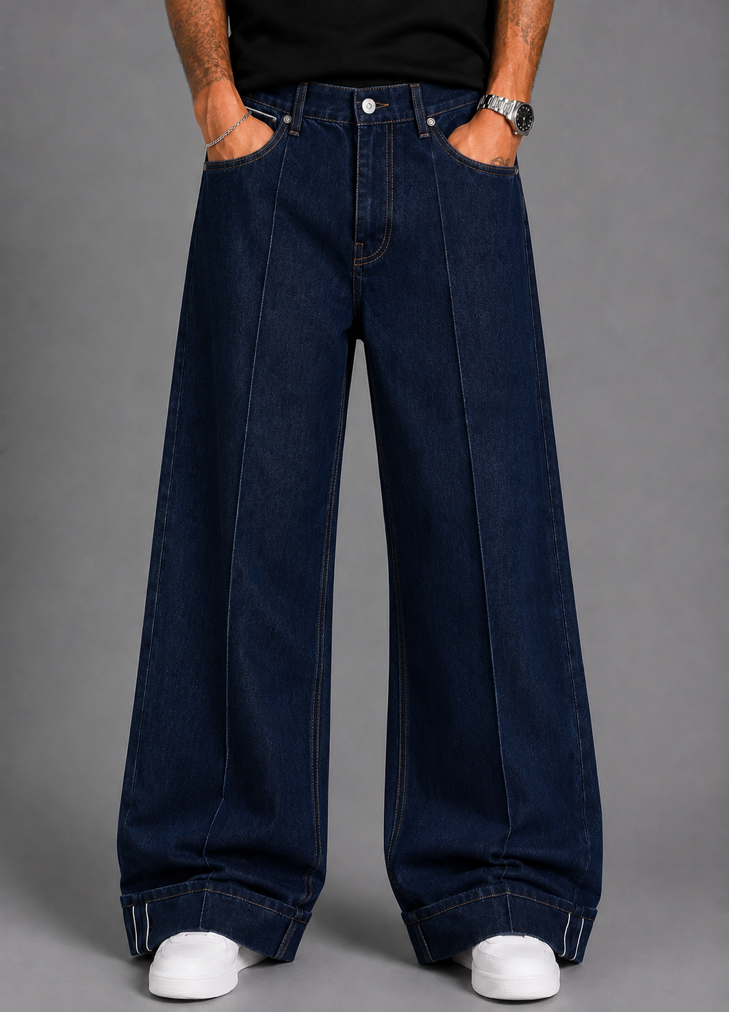 JEANS BAGGY CIMOSATO BLU DENIM