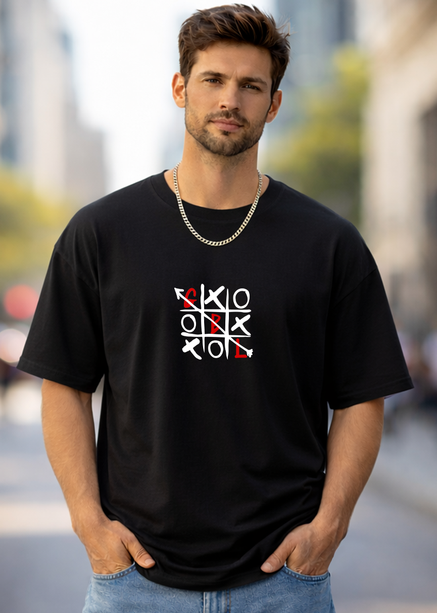 T-SHIRT GLOBAL BRAND ART. TRIS - NERO