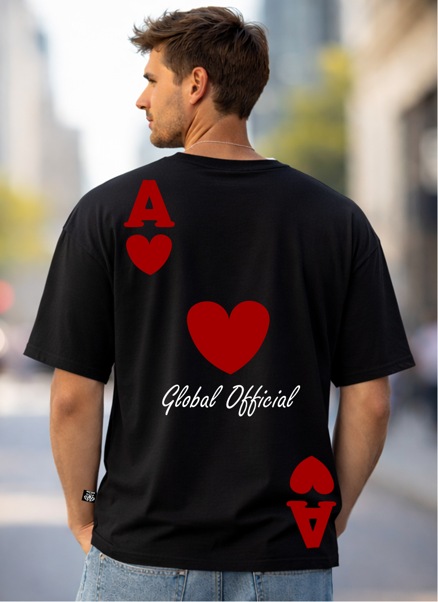 T-SHIRT GLOBAL BRAND ART. ASSO - NERO