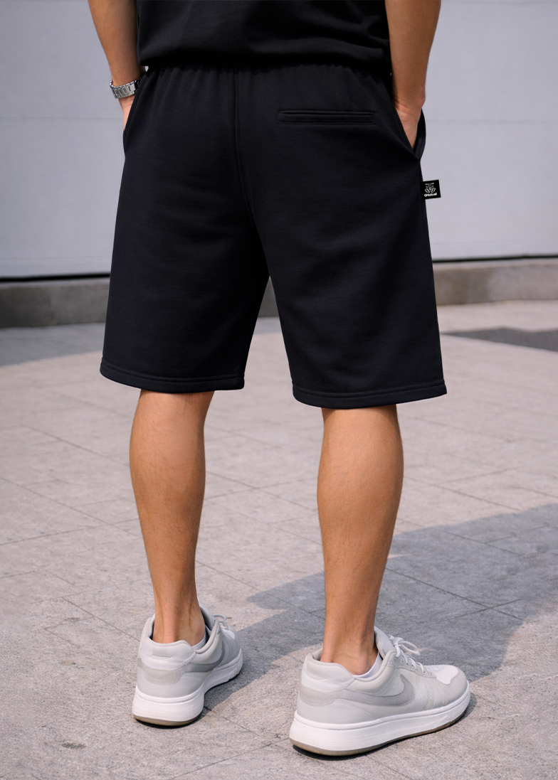 PANTALONCINO GLOBAL BRAND WRITE GOTH - NERO