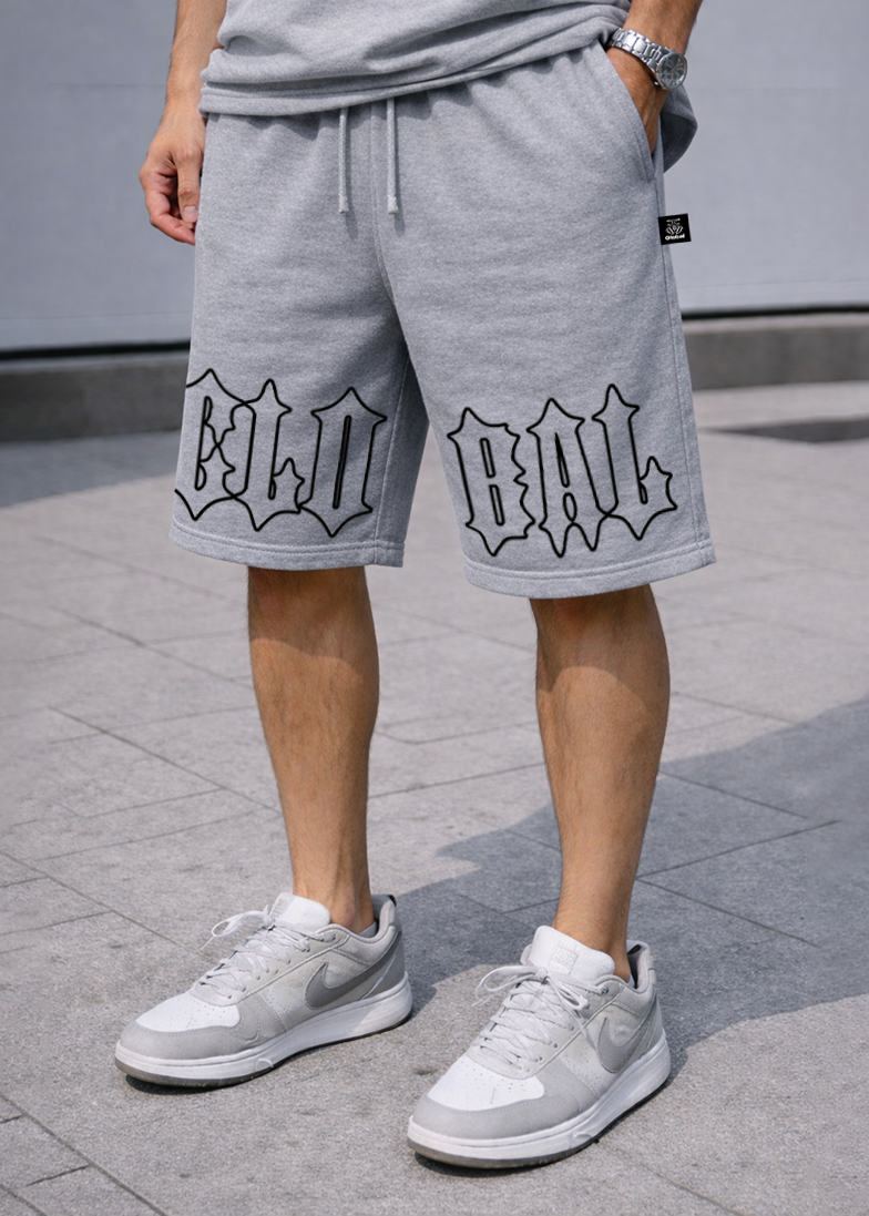 PANTALONCINO GLOBAL BRAND WRITE GOTH - GRIGIO NK