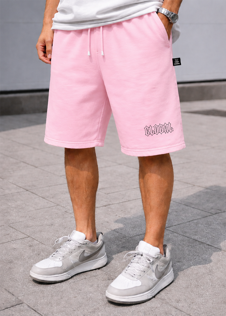PANTALONCINO GLOBAL BRAND MINI WRITE GOTH - ROSA