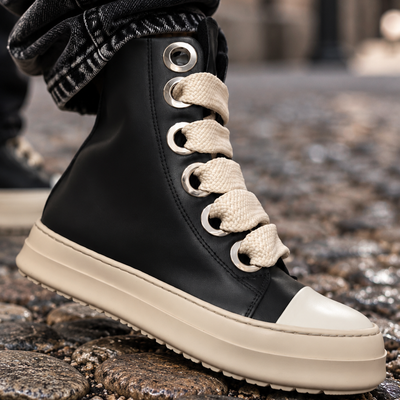 SNEAKERS NERA MODELLO RICK OWEN PASSANTE LARGO