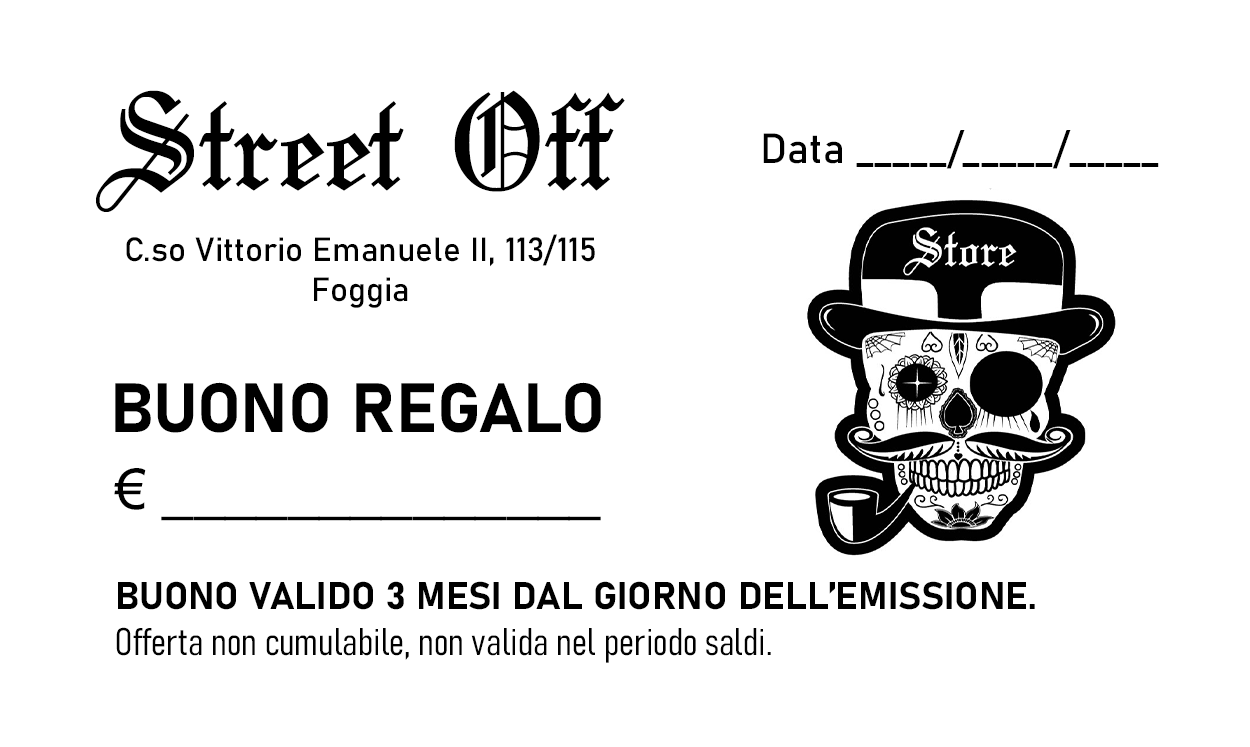 GIFT CARD STREETOFF STORE