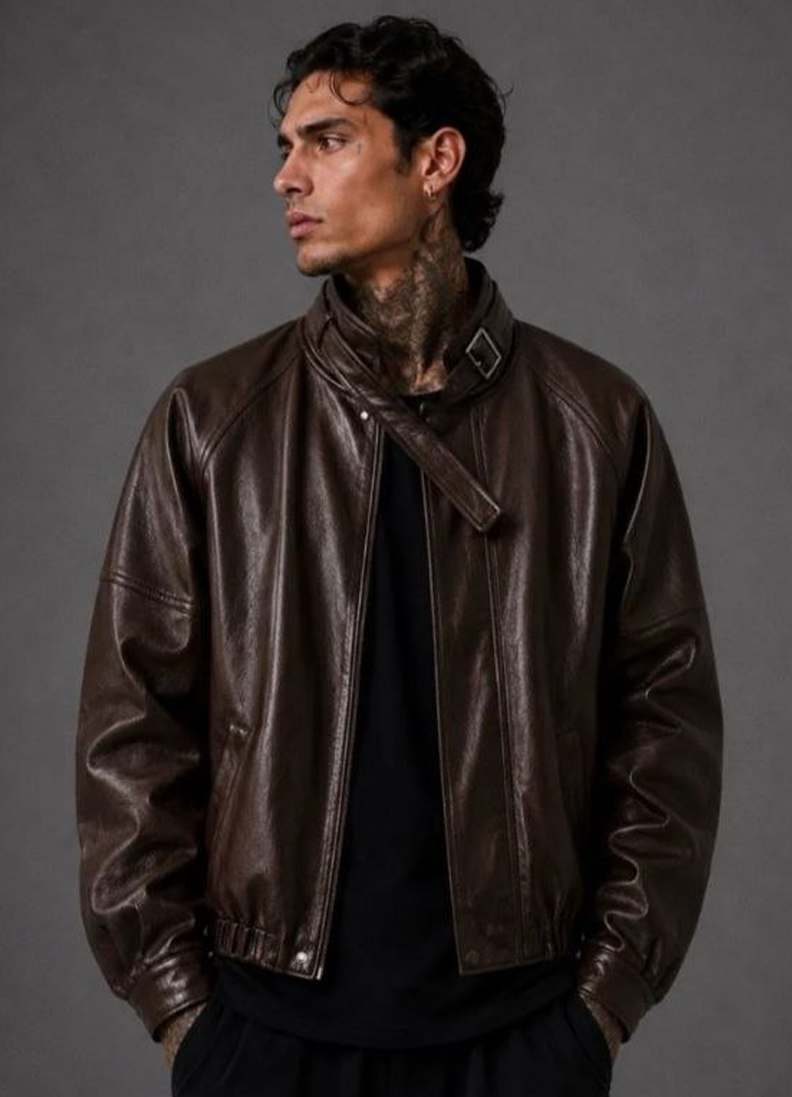 CHIODO IN PELLE ART. XH8971 - MORO